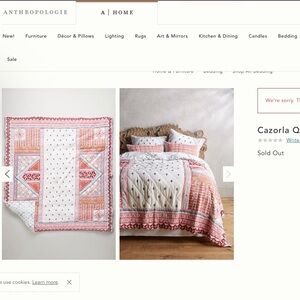 Anthropologie reversible quilt